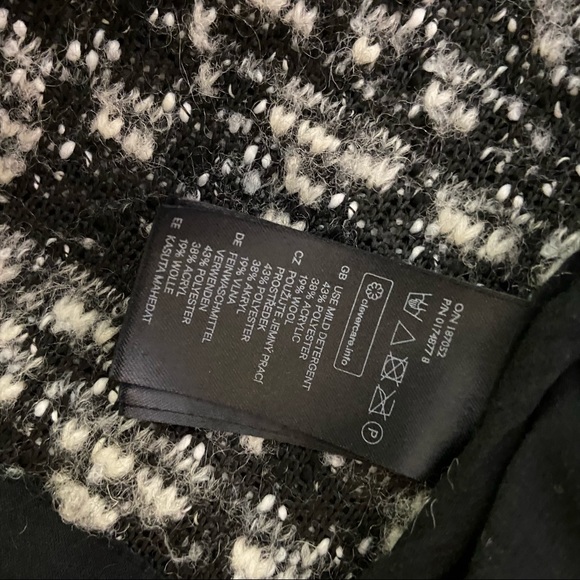 H&M Wool Chunky Knit Open Cardigan Sweater Jacket sz M - Picture 9 of 9